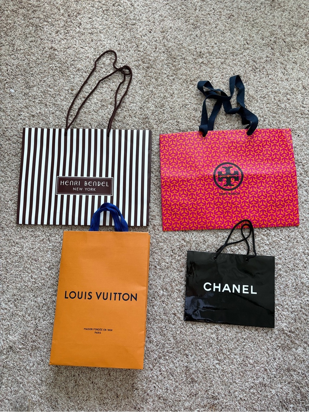 Shopping Bag Bundle: Louis Vuitton, Chanel, Tory Burch, Henri Bendel